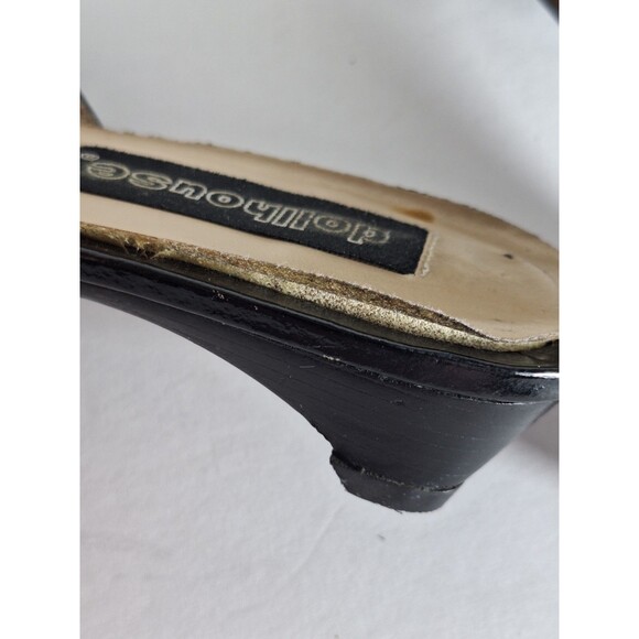 Vintage Y2K Dollhouse Darby Patent Leather Pointed Toe Mules Sz 9M Witchy Gothic - Picture 10 of 12